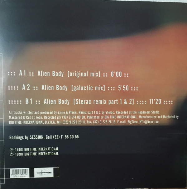 Zzino vs. Accelerator - Alien Body | Re-load Records (REL 982112) - 2 Zzino vs. Accelerator - Alien Body | Re-load Records (REL 982112) - 2