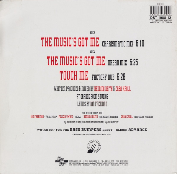 Bass Bumpers Feat E-Mello & Felicia Uwaje - The Music's Got Me! | Dance Street (DST 1088-12) - 2