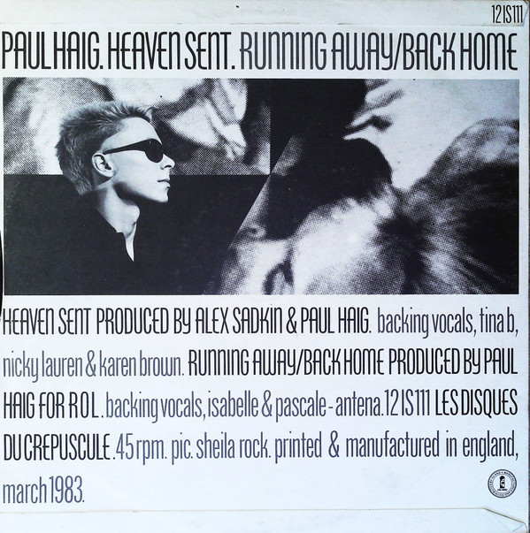 Paul Haig - Heaven Sent | Les Disques Du Crépuscule (12IS111) - 2
