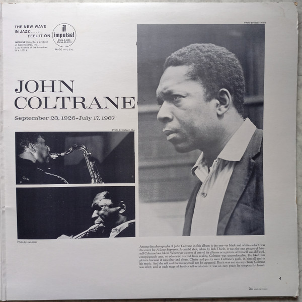John Coltrane - Expression | Impulse! (A-9120) - 2 John Coltrane - Expression | Impulse! (A-9120) - 2