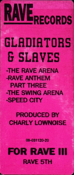 Gladiators & Slaves - Speed City | Rave Records (RAVE 5TH) - 4 Gladiators & Slaves - Speed City | Rave Records (RAVE 5TH) - 4