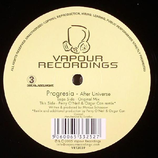 Progresia - After Universe | Vapour Recordings (VR12039)
