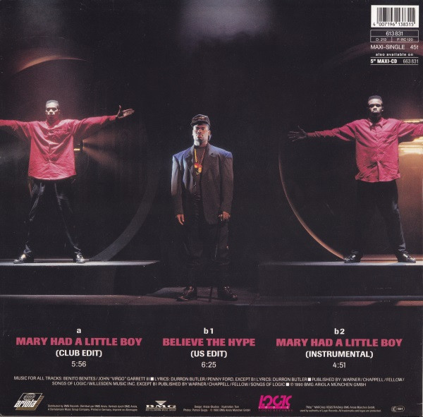 Snap! - Mary Had A Little Boy | Logic Records (613 831) - 2