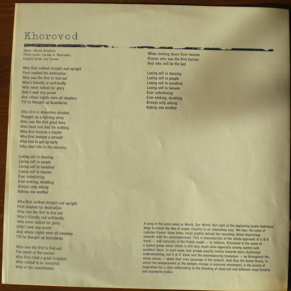 C & K Vocal - Generation | Supraphon (1 13 1778) - 12 C & K Vocal - Generation | Supraphon (1 13 1778) - 12