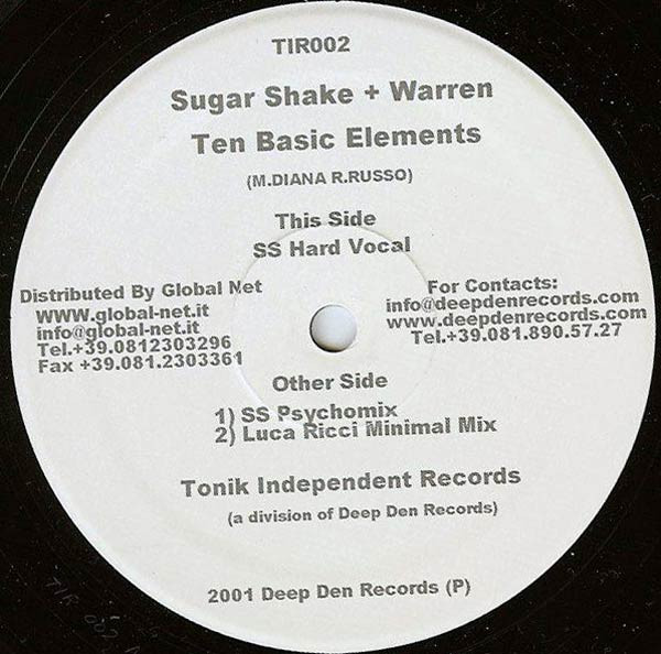 Sugar Shake + Warren - Ten Basic Elements | Tonik Independent Records (TIR002) - main Sugar Shake + Warren - Ten Basic Elements | Tonik Independent Records (TIR002) - main
