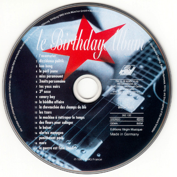 Indochine - Le Birthday Album | Ariola (262 132) - 3