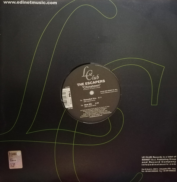 The Escapers - Chinatown | Le Club (LEC 003) - 4