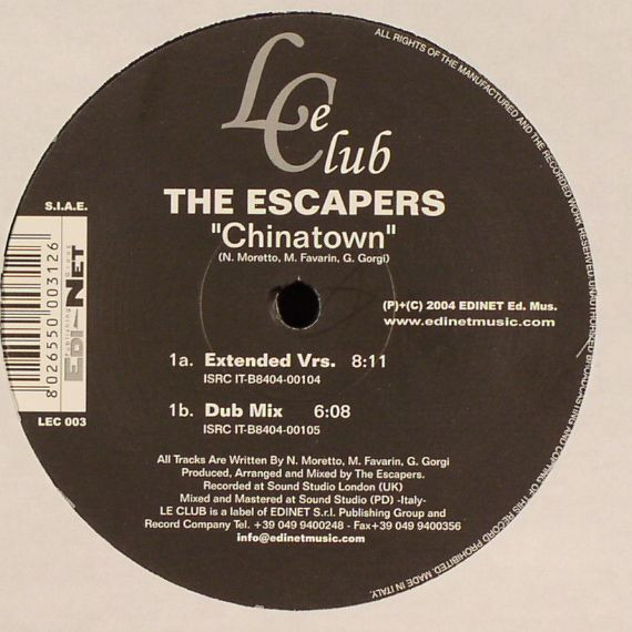 The Escapers - Chinatown | Le Club (LEC 003) - main