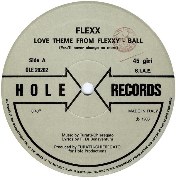 Flexx - Love Theme From Flexxy-Ball (You'll Never Change No More) | Hole Records (OLE 20202) - 3 Flexx - Love Theme From Flexxy-Ball (You'll Never Change No More) | Hole Records (OLE 20202) - 3