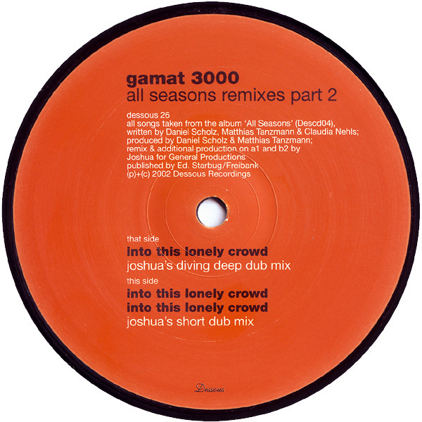 Gamat 3000 - All Seasons Remixes Part 2 | Dessous Recordings (dessous 26) - main Gamat 3000 - All Seasons Remixes Part 2 | Dessous Recordings (dessous 26) - main