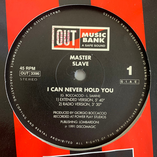 Master Slave - I Can Never Hold You | Out (OUT 3396) - main Master Slave - I Can Never Hold You | Out (OUT 3396) - main