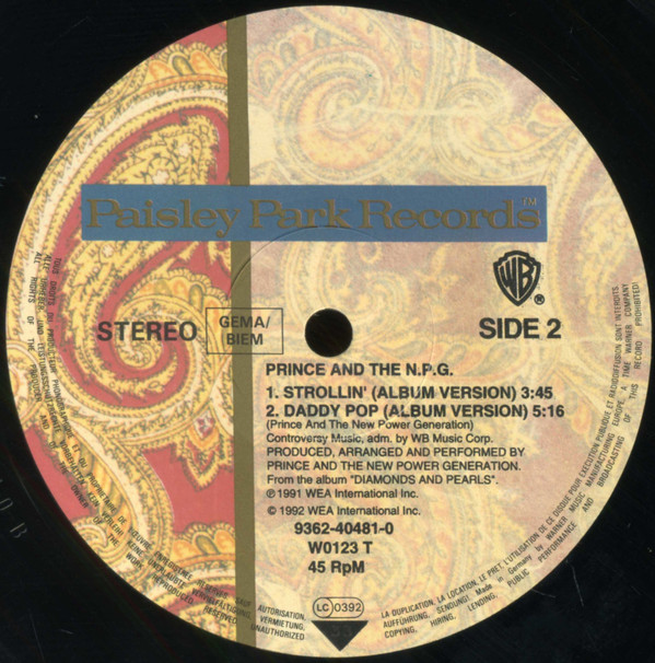 Prince And The New Power Generation - Sexy MF | Paisley Park (W 0123 T) - 4