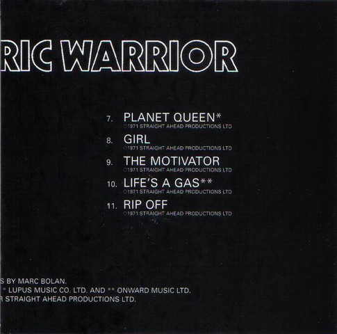 T. Rex - Electric Warrior | A&M Records (541 007-2) - 4