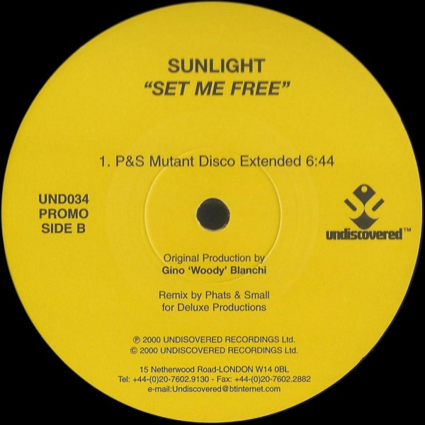 Sunlight - Set Me Free | Undiscovered (UND034) - 2 Sunlight - Set Me Free | Undiscovered (UND034) - 2