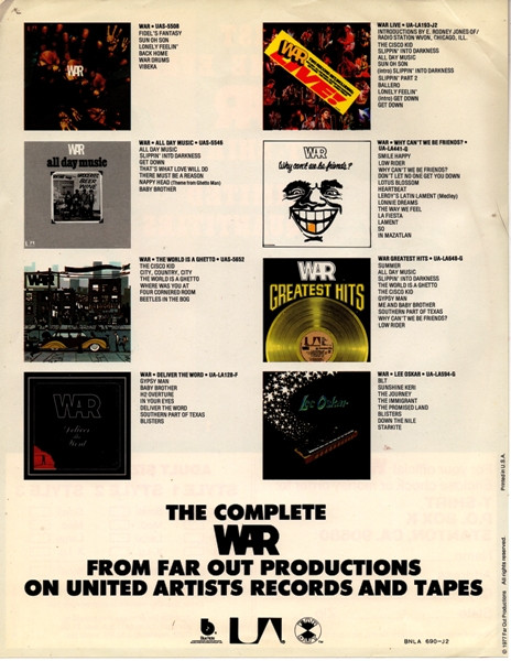 War - Platinum Jazz | Blue Note (BN-LA690-J2) - 10 War - Platinum Jazz | Blue Note (BN-LA690-J2) - 10