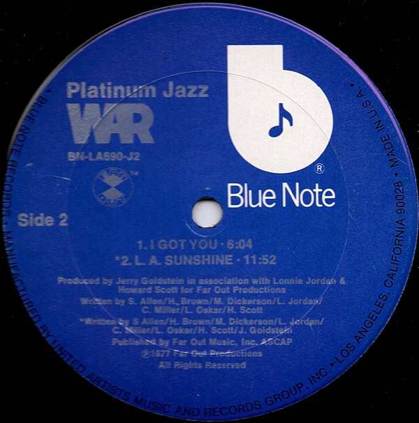 War - Platinum Jazz | Blue Note (BN-LA690-J2) - 6 War - Platinum Jazz | Blue Note (BN-LA690-J2) - 6