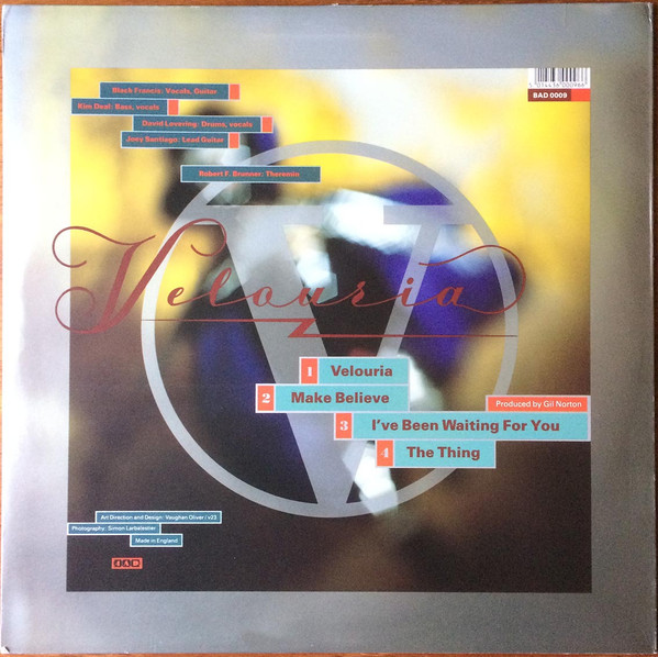 Pixies - Velouria | 4AD (BAD 0009) - 3 Pixies - Velouria | 4AD (BAD 0009) - 3