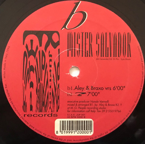 Mister Salvador - Metamorphosis | Jupiter Records (JUP 001) - 2 Mister Salvador - Metamorphosis | Jupiter Records (JUP 001) - 2