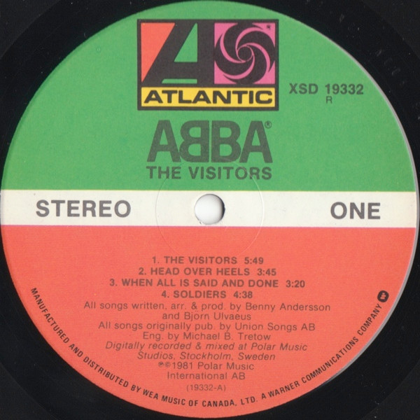 ABBA - The Visitors | Atlantic (XSD 19332) - 3