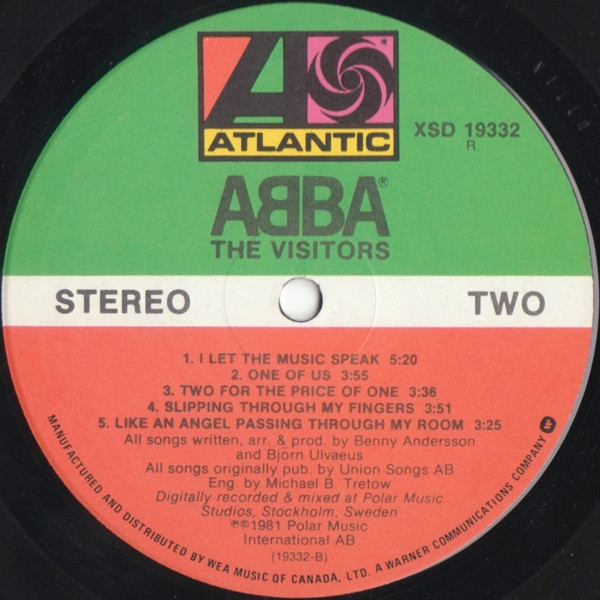 ABBA - The Visitors | Atlantic (XSD 19332) - 4