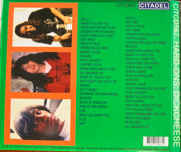 Hard-Ons - Dickcheese CD | Citadel (CITCD567) - 3