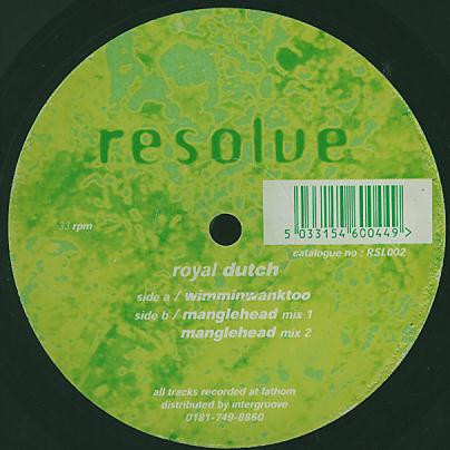 Royal Dutch - Wimminwanktoo | Resolve (RSL002) - main