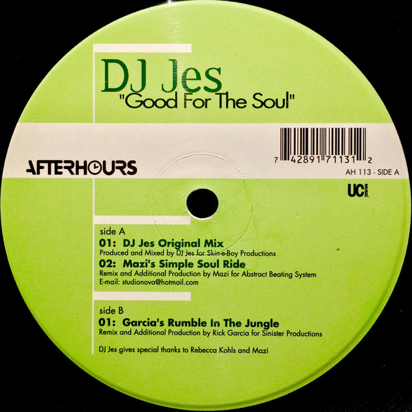 DJ Jes - Good For The Soul | Afterhours (AH 113) - main