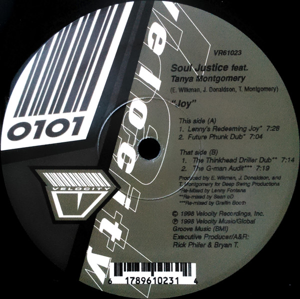 Soul Justice Feat. Tanya Montgomery - Joy | Velocity Recordings (VR61023) - main Soul Justice Feat. Tanya Montgomery - Joy | Velocity Recordings (VR61023) - main