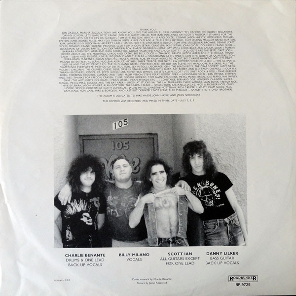 Stormtroopers Of Death - Speak English Or Die | Roadrunner Records (RR 9725) - 6