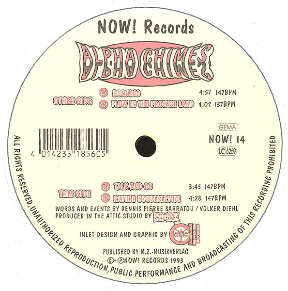 Alpha Chimes - Burning | NOW! Records (NOW! 14)
