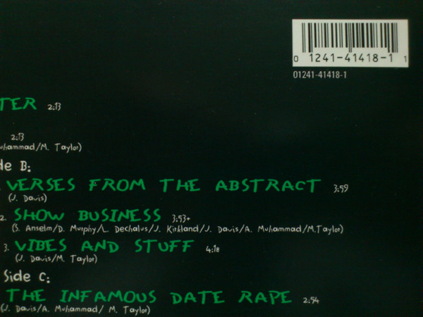 A Tribe Called Quest - The Low End Theory | Jive (01241-41418-1) - 3 A Tribe Called Quest - The Low End Theory | Jive (01241-41418-1) - 3