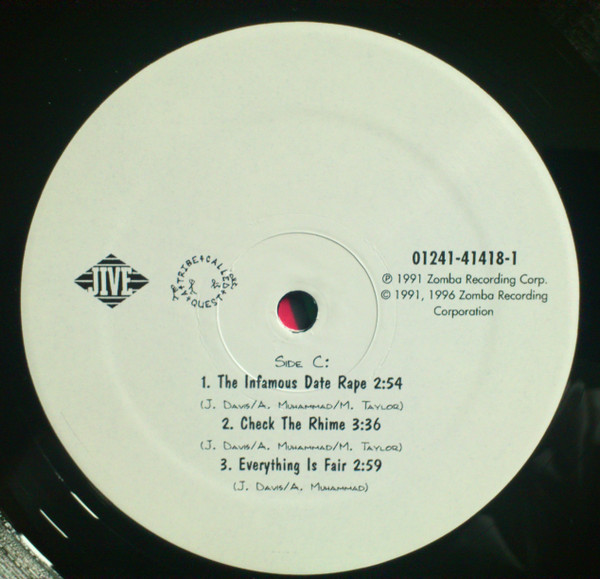 A Tribe Called Quest - The Low End Theory | Jive (01241-41418-1) - 6 A Tribe Called Quest - The Low End Theory | Jive (01241-41418-1) - 6