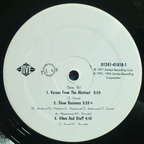 A Tribe Called Quest - The Low End Theory | Jive (01241-41418-1) - 5 A Tribe Called Quest - The Low End Theory | Jive (01241-41418-1) - 5