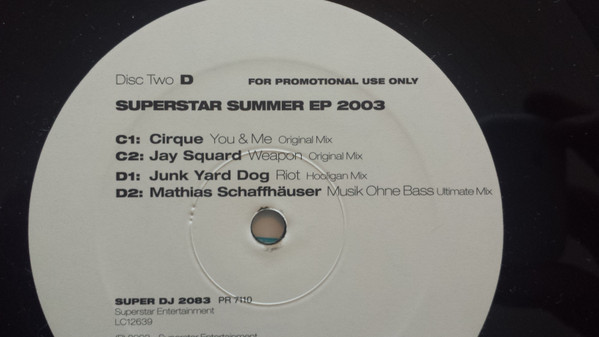 Various - Superstar Sommer EP 2003 | Superstar Recordings (SUPER DJ 2083) - 3