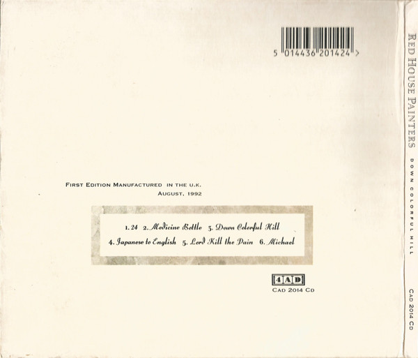 Red House Painters - Down Colorful Hill | 4AD (CAD 2014 CD) - 2