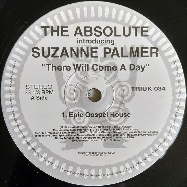 The Absolute  &  Suzanne Palmer - There Will Come A Day | TRIBAL United Kingdom (TRIUK 034) - 3