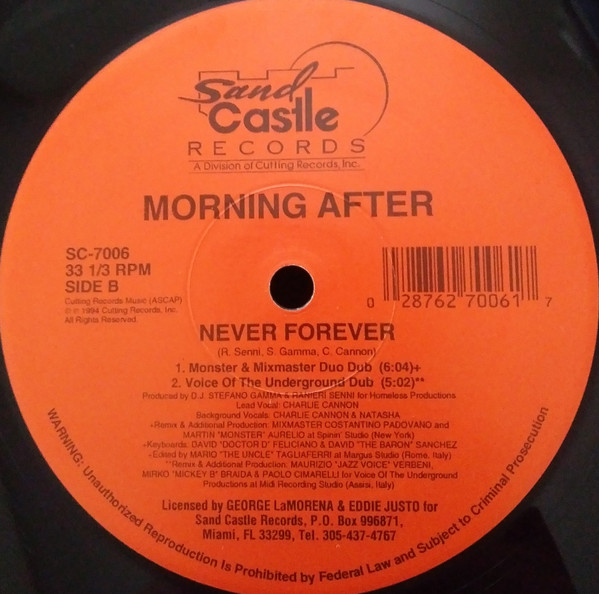 Morning After - Never Forever | Sand Castle Records (SC-7006) - 2