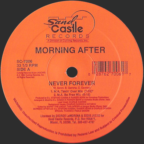 Morning After - Never Forever | Sand Castle Records (SC-7006) - main