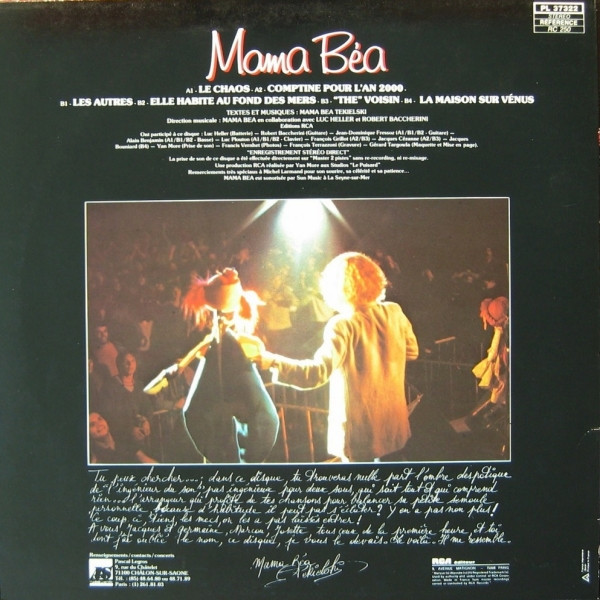 Mama Béa - Le Chaos | RCA Victor (PL 37322) - 3
