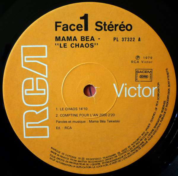 Mama Béa - Le Chaos | RCA Victor (PL 37322) - 4