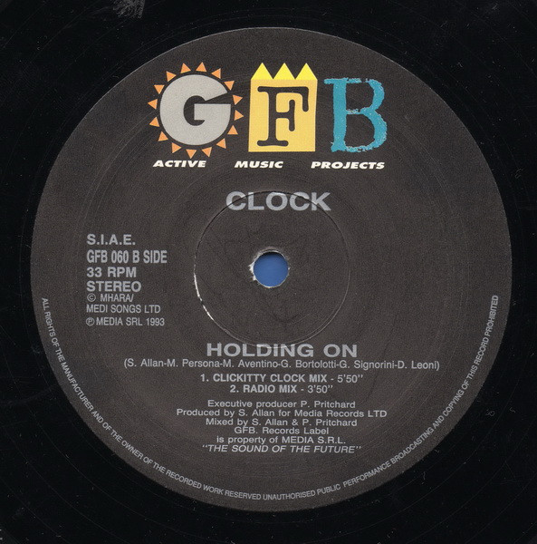 Clock - Holding On | GFB Records (GFB 060) - 3