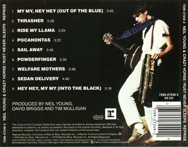 Neil Young & Crazy Horse - Rust Never Sleeps | Reprise Records (7599-27249-2) - 2