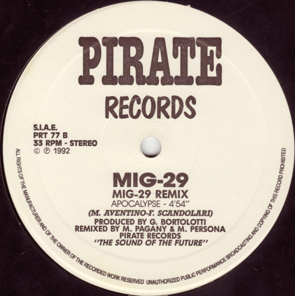 Mig-29 - Mig-29 Remix | Pirate Records (PRT 77) - 2