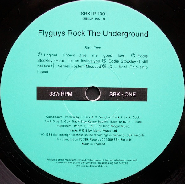 Various - Flyguys Rock The Underground | SBK One (SBKLP 1001) - 3