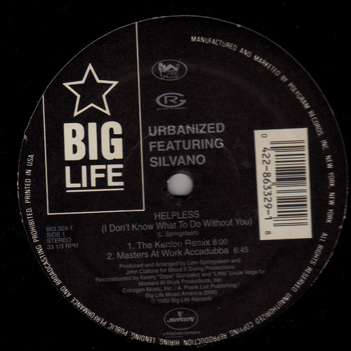 Urbanized  &  Silvano - Helpless (I Don't Know What To Do Without You) | Big Life (863 329-1) - main