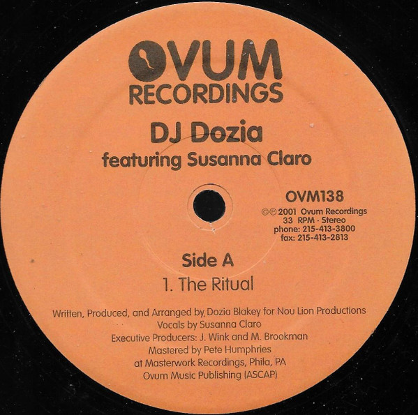 DJ Dozia Featuring Susanna Claro - The Ritual | Ovum Recordings (OVM138) - 4