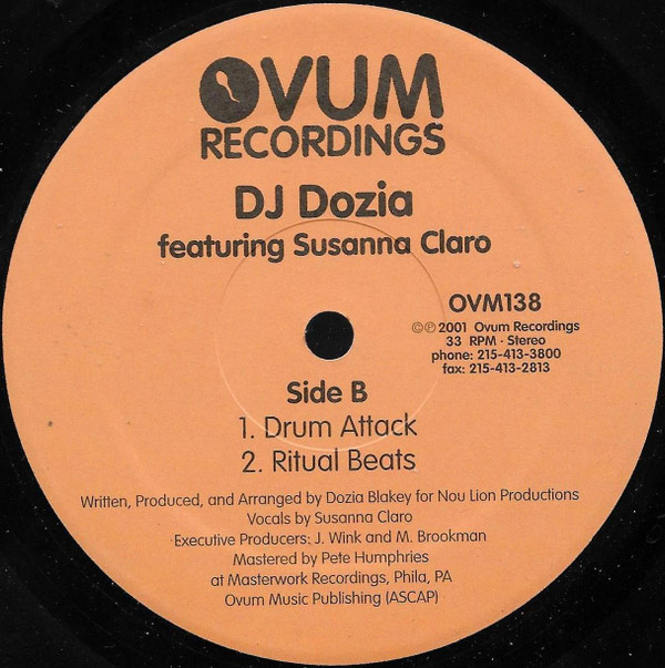 DJ Dozia Featuring Susanna Claro - The Ritual | Ovum Recordings (OVM138) - 3