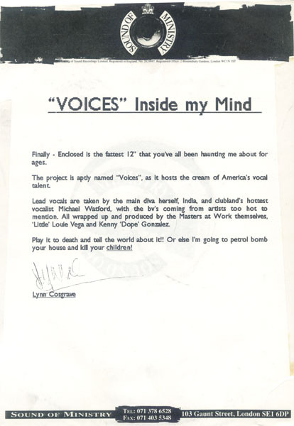 Voices - Voices In My Mind | Sound Of Ministry (SOMT 003 P) - 3 Voices - Voices In My Mind | Sound Of Ministry (SOMT 003 P) - 3