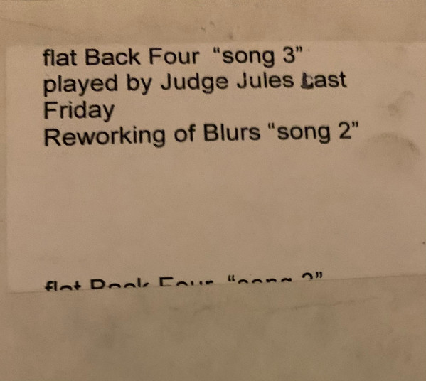 Flat Back Four - Song #3 | Not On Label (KISS 001) - 3