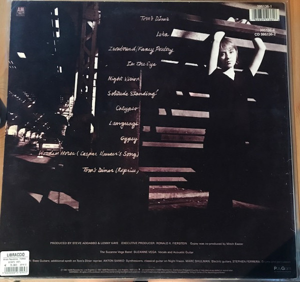 Suzanne Vega - Solitude Standing | A&M Records (395 136-1) - 3